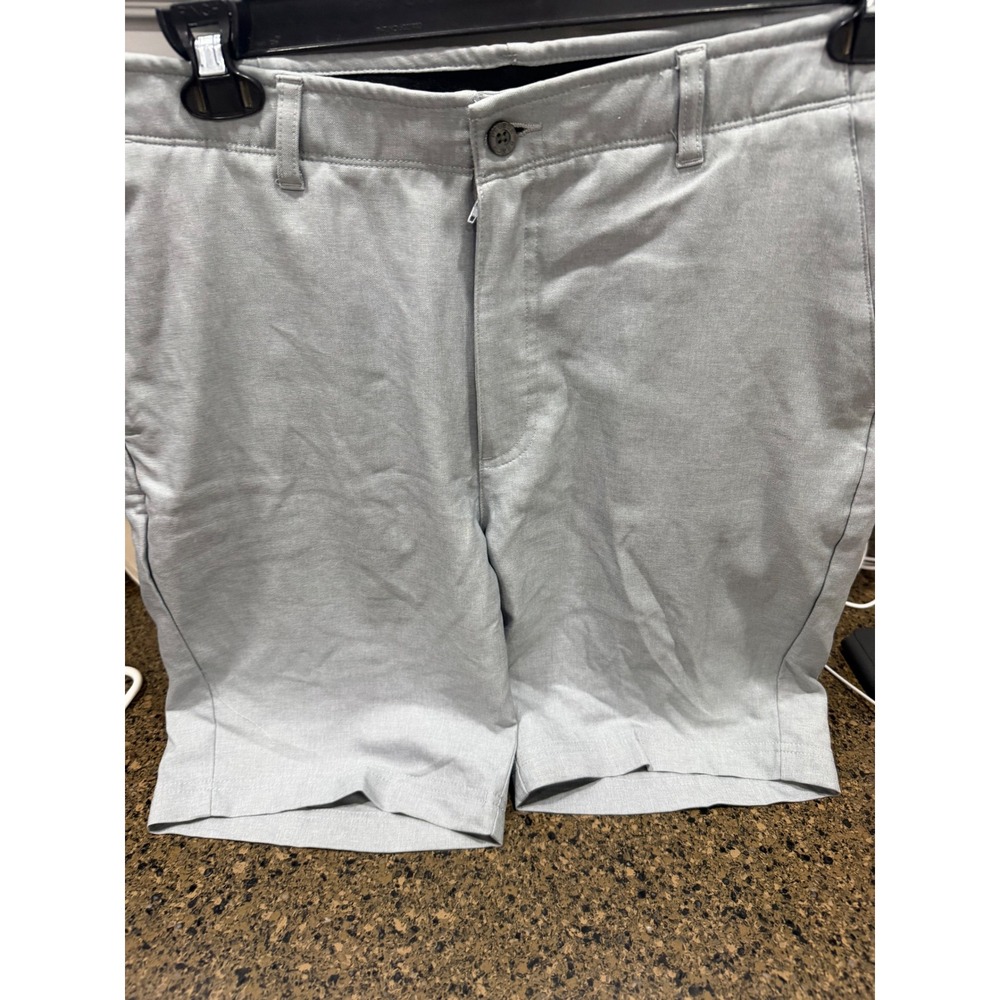 Pebble Beach Dry-Luxe Performance Golf Shorts Mens 34 Gray Heathered 1279598